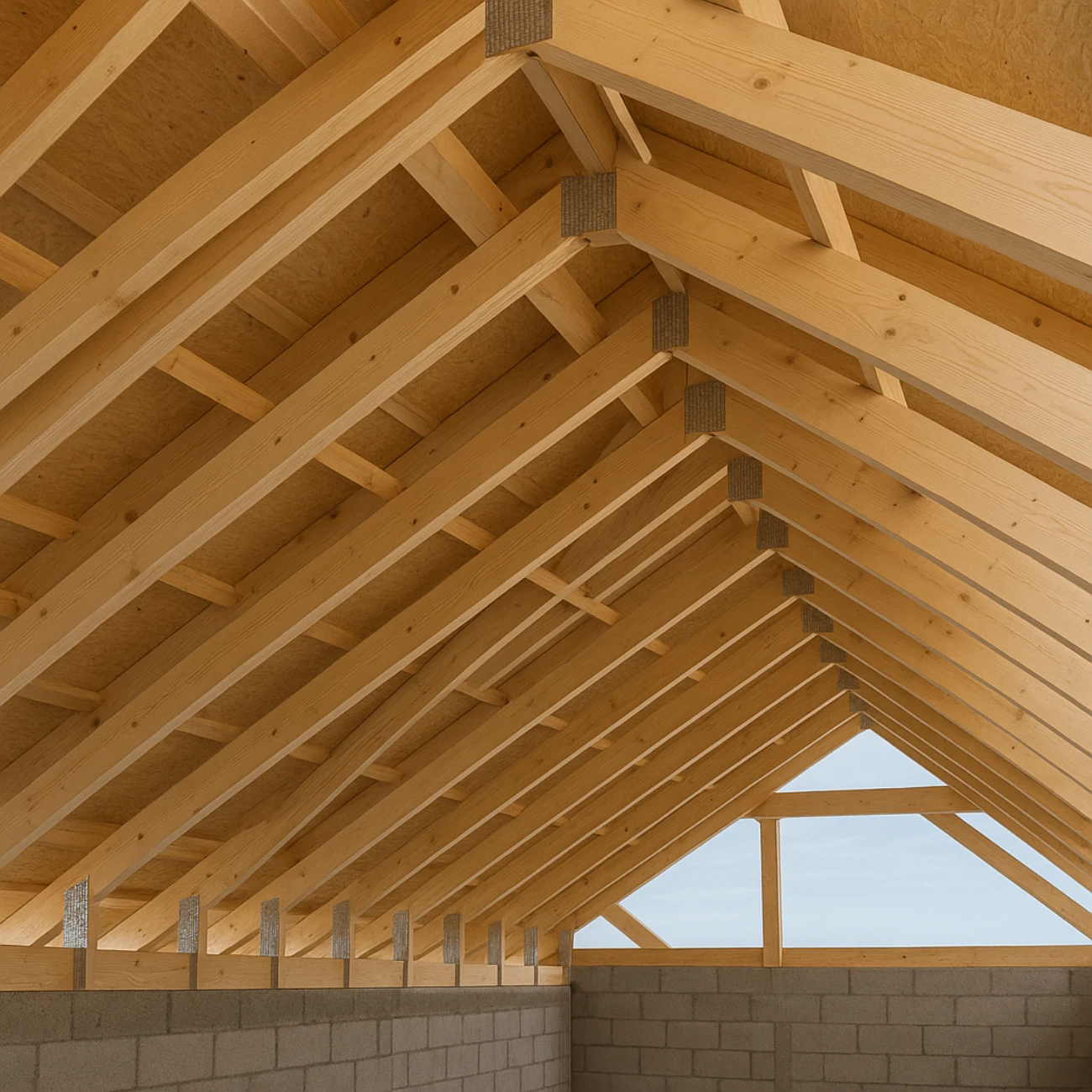 zdjęcie - więźby dachowe